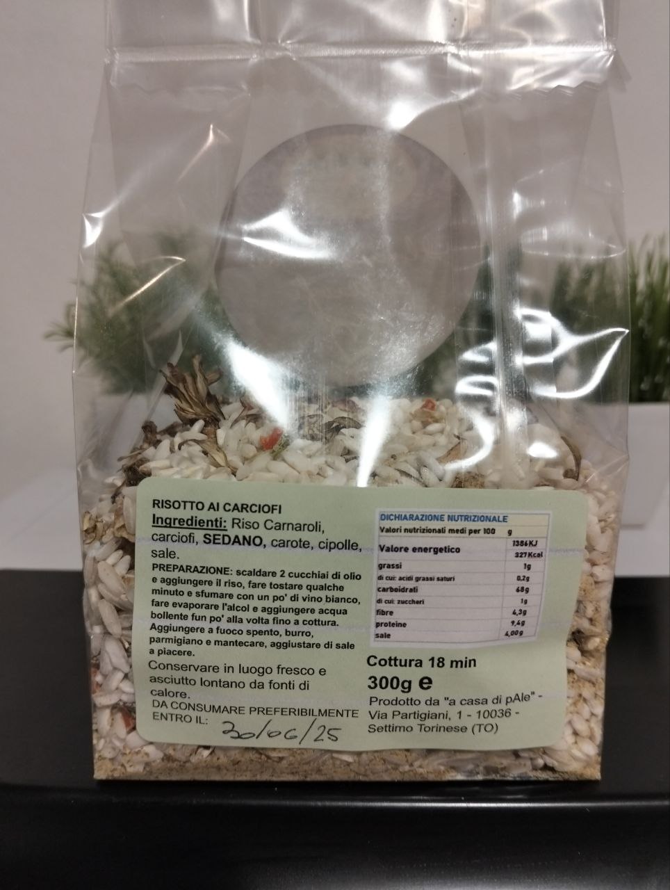 RISOTTO PRONTO CON VERDURE ESSICCATE 300gr