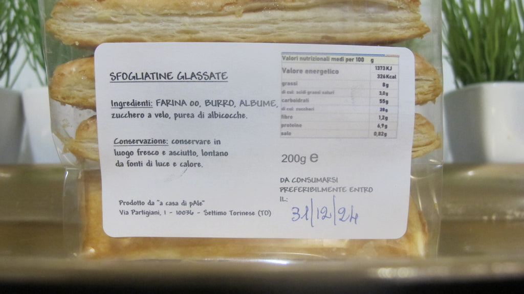 Biscotti artigianali "LE SFOGLIATE" 150gr.