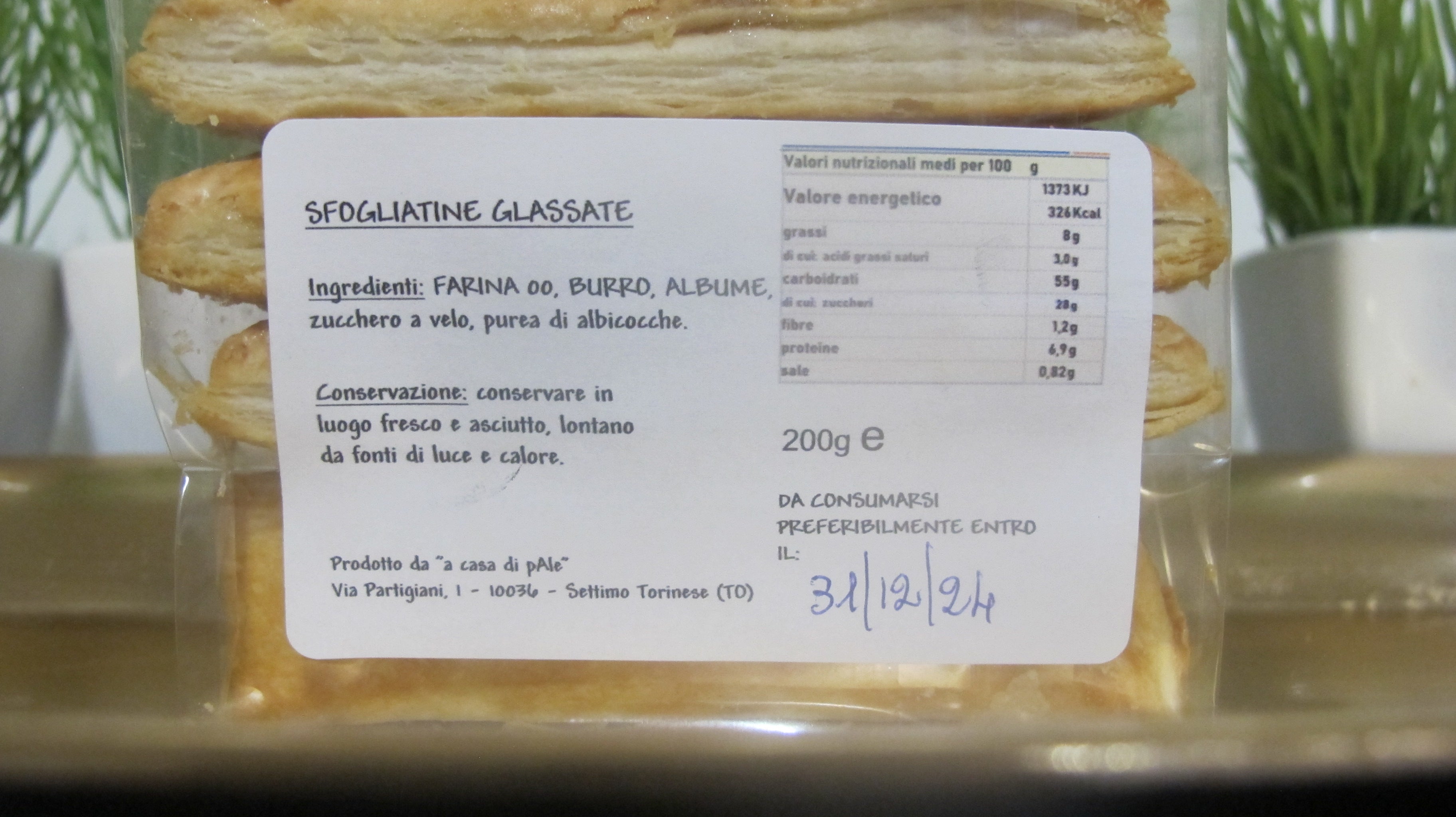 Biscotti artigianali "LE SFOGLIATE" 150gr.