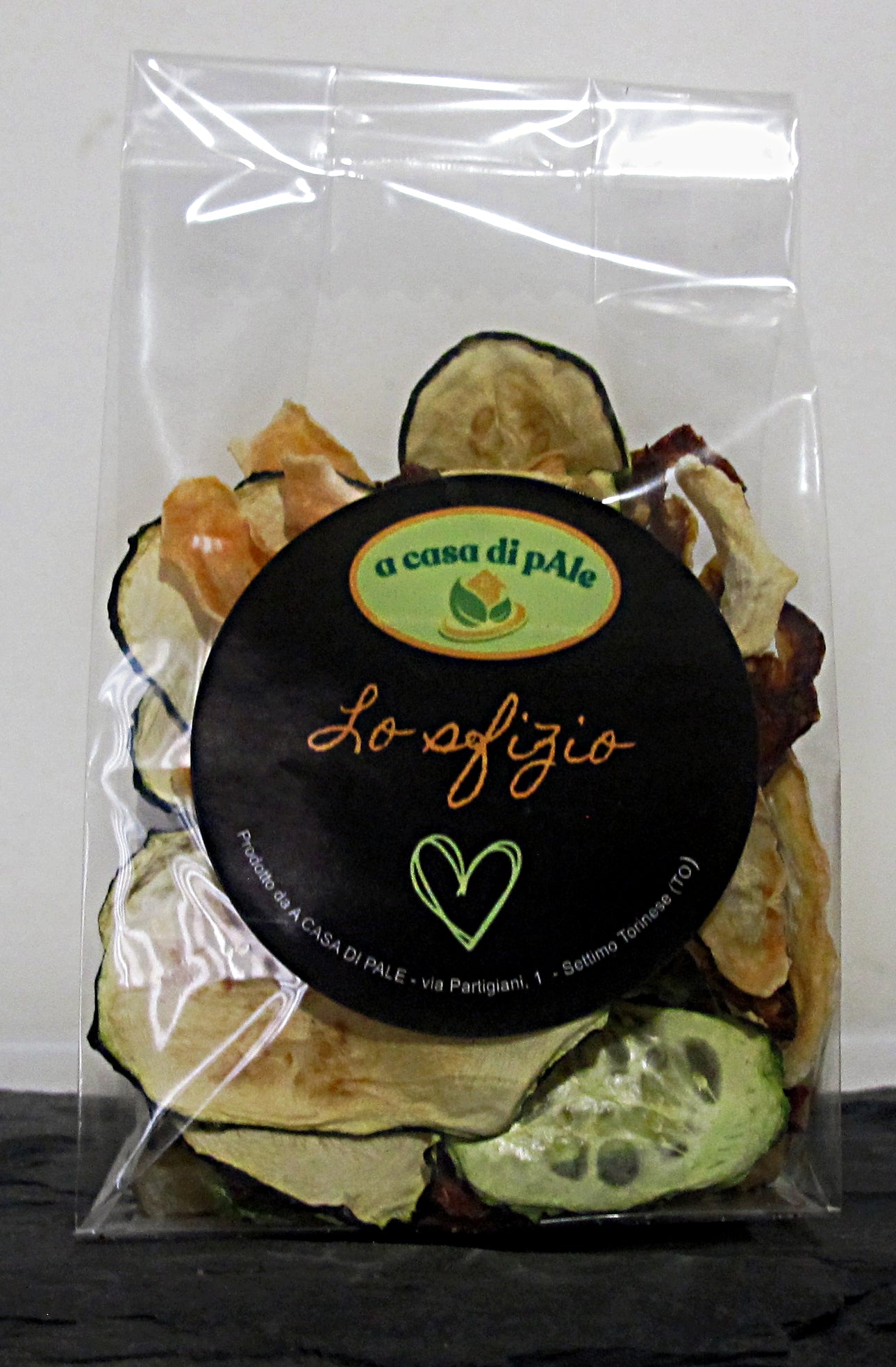 Snack naturale di verdura essiccata "LO SFIZIO" - 30 gr