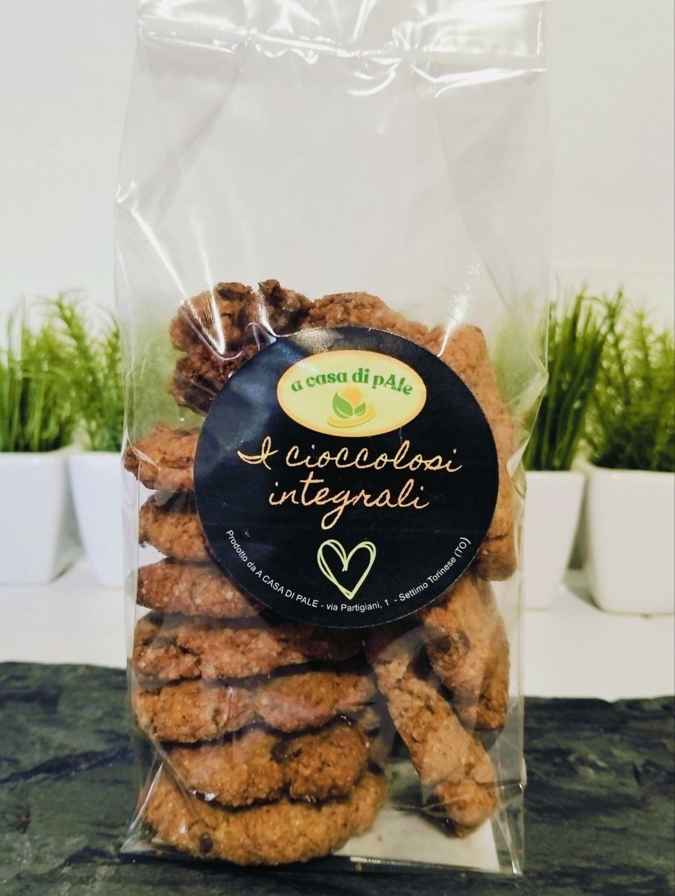 Biscotti artigianali "I CIOCCOLOSI INTEGRALI" 200gr
