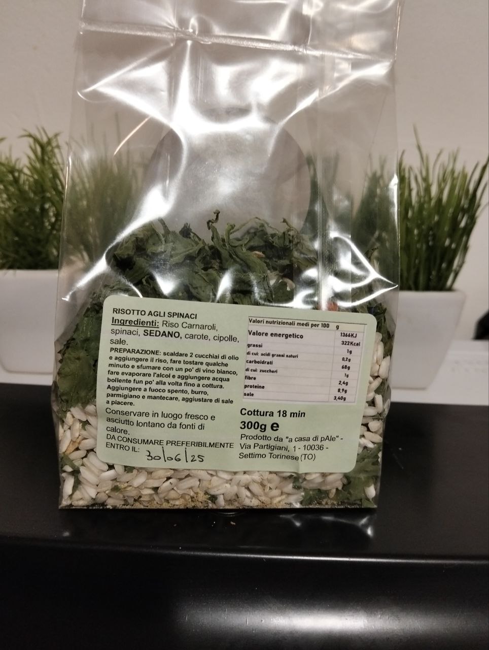 RISOTTO PRONTO CON VERDURE ESSICCATE 300gr